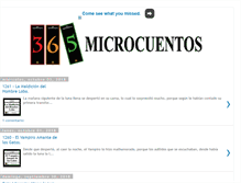 Tablet Screenshot of 365microcuentos.com